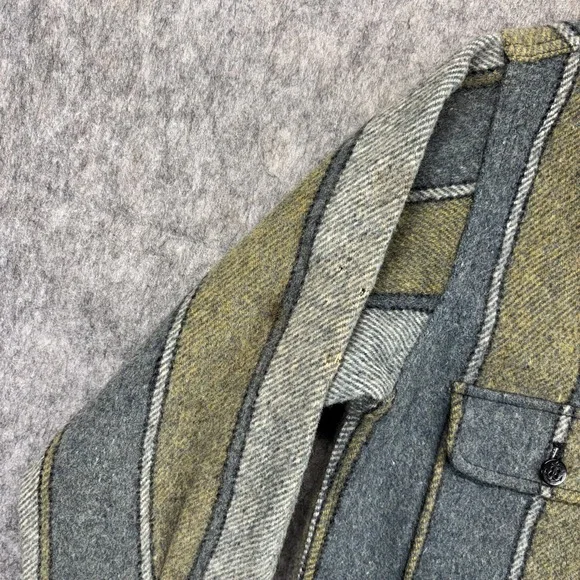 Fox Knapp CPO Shirt Wool Shirt Jacket Men's Small Wool USA Military Navy Green - Picture 6 of 16